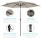 Best Choice Products 10ft Outdoor Steel Market Patio Umbrella w/ Crank, Tilt Push Button, 6 Ribs